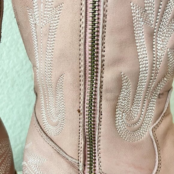 Lane LEXINGTON Over the Knee Womens Cowboy Boots 6.5 Pink Western Cowgirl Tall - Picture 10 of 16